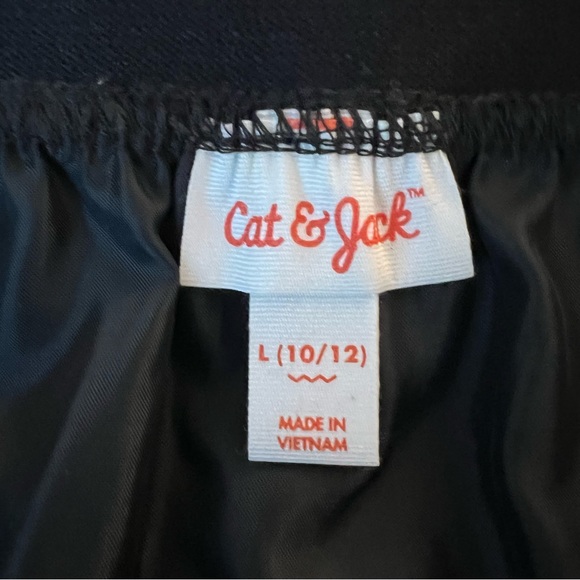 Cat & Jack Black Sequin Tiered Ruffle Skirt Girls L (10/12) | Holiday Party - Picture 11 of 11